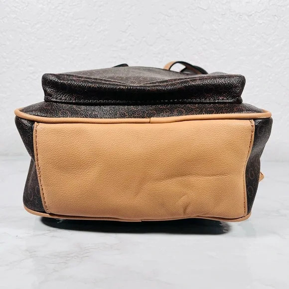 GUESS Monogram Brown and Tan Backpack - Picture 5 of 13